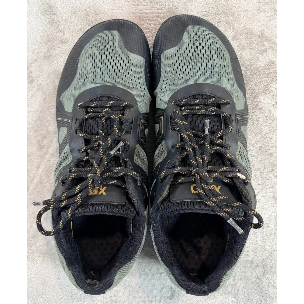 Xero Mens Mesa Trail II Barefoot Running Shoes Green Black 11.5